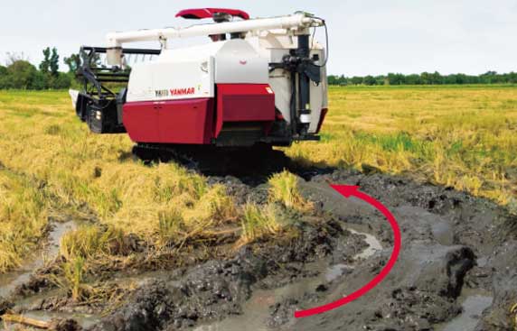 High work efficiency even under poor conditions